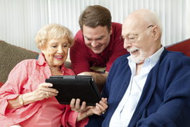 Family Using Tablet Computer