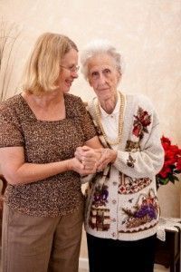 Geriatric Care Manager and her client Geriatric Care Manager and her client